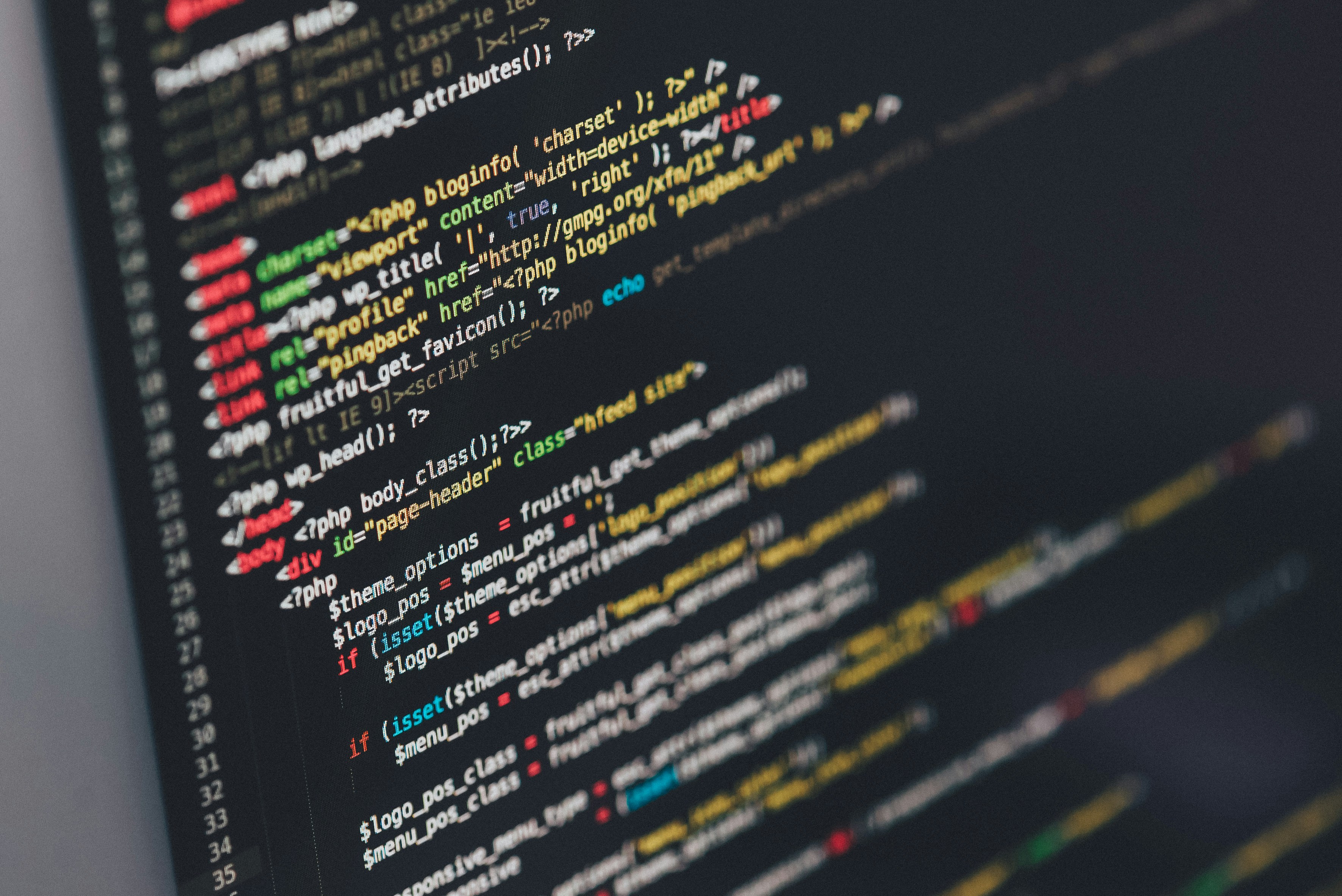 Code editor representing fractional CTO technical leadership